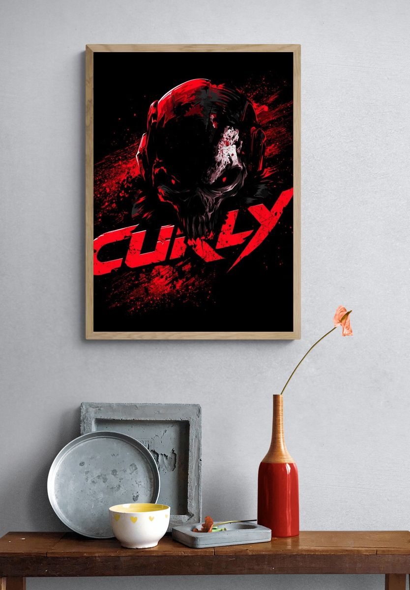Skull Culty Horror Poster. — room view 3