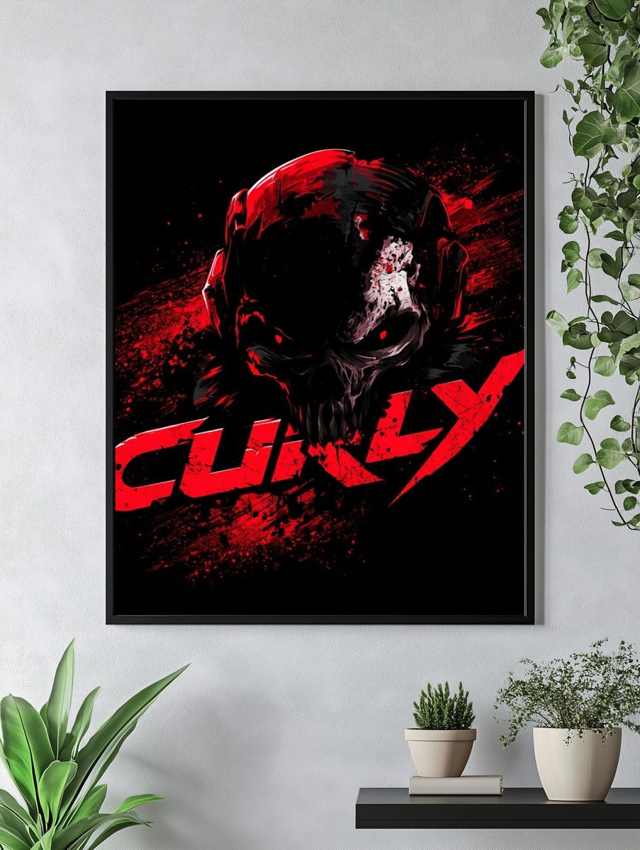 Skull Culty Horror Poster. — room view 4