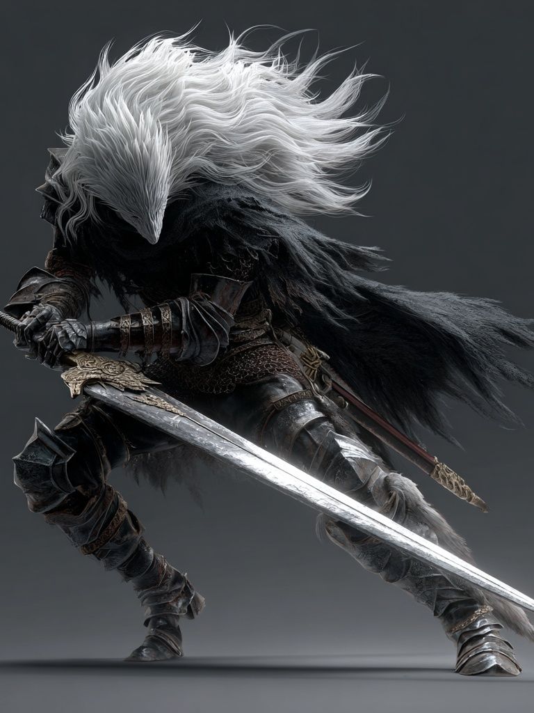 Wolf Warrior Fantasy Art Print. poster — illustration art
