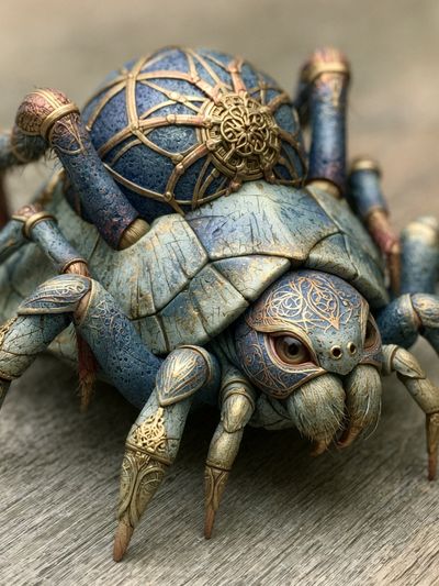Steampunk Spider Illustration Poster. poster print