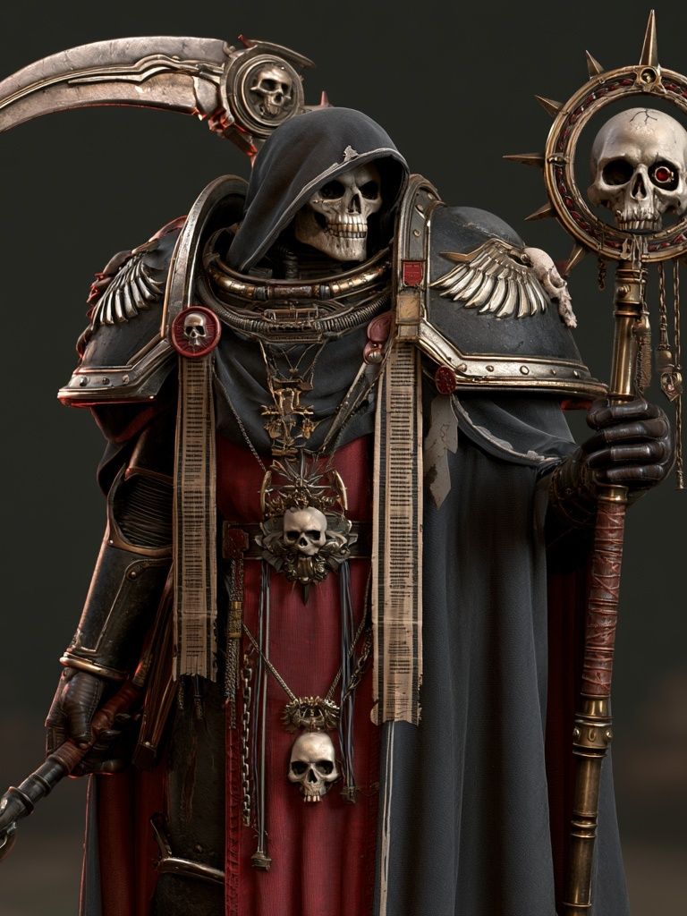 Skull Reaper Fantasy Poster. poster — illustration art