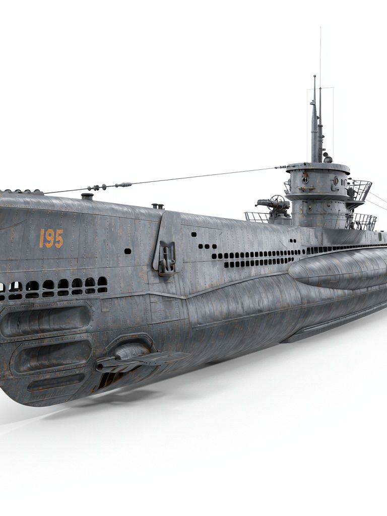 Submarine Illustration Poster. poster detail