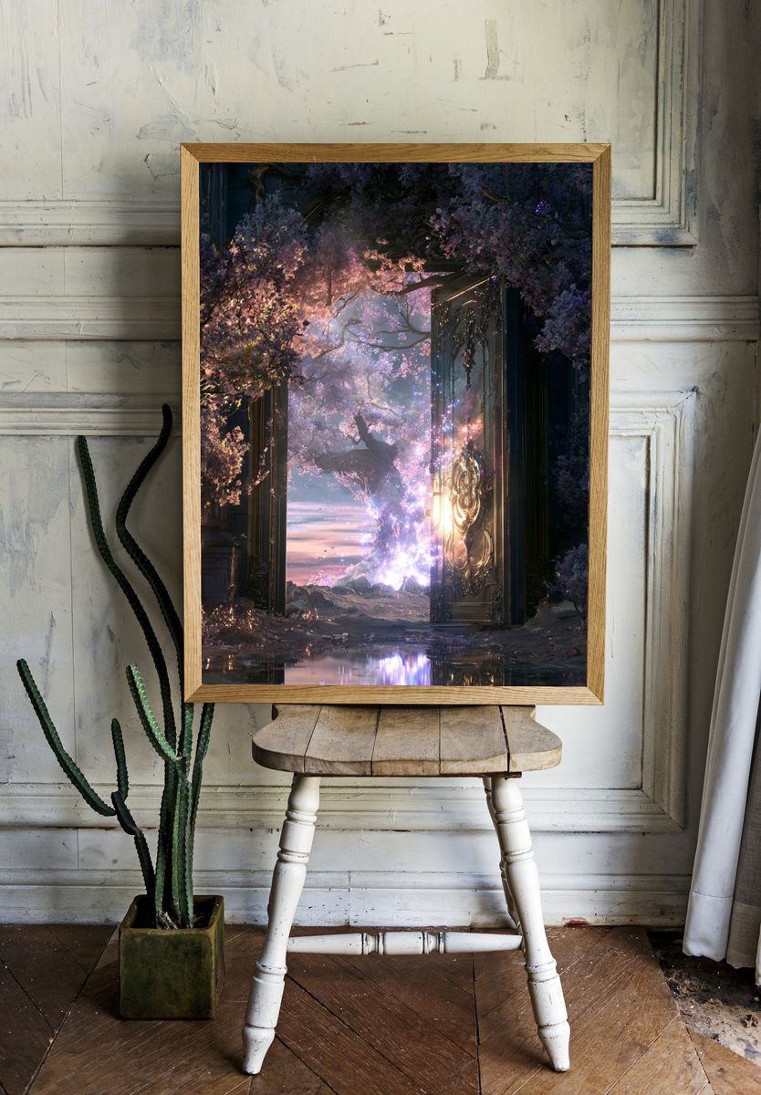 Enchanted Blossom Portal Print. — room view 1