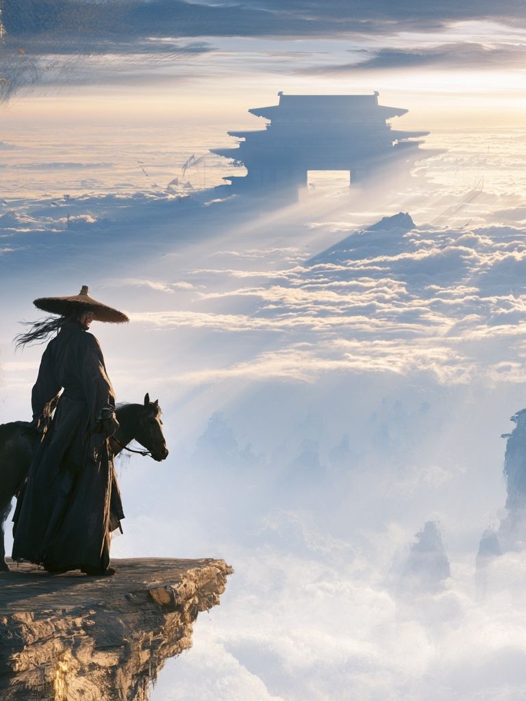 Cloud Rider Fantasy Print. poster detail