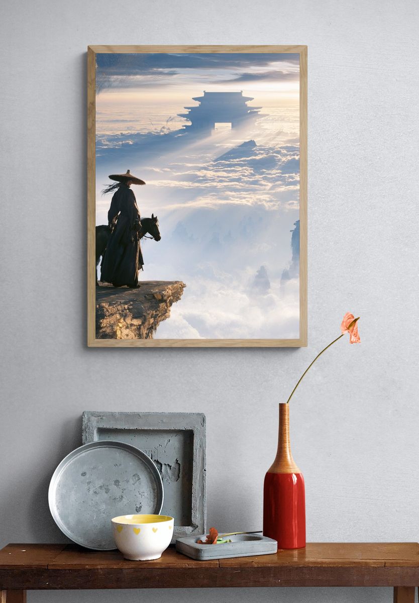 Cloud Rider Fantasy Print. — room view 3