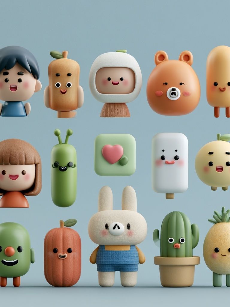 Cute Character Illustration Poster. poster — illustration art