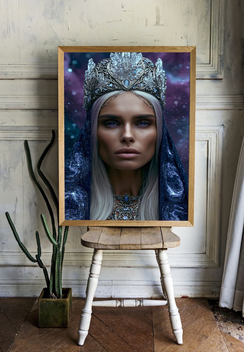 Crystal Queen Portrait Print. — room view 1
