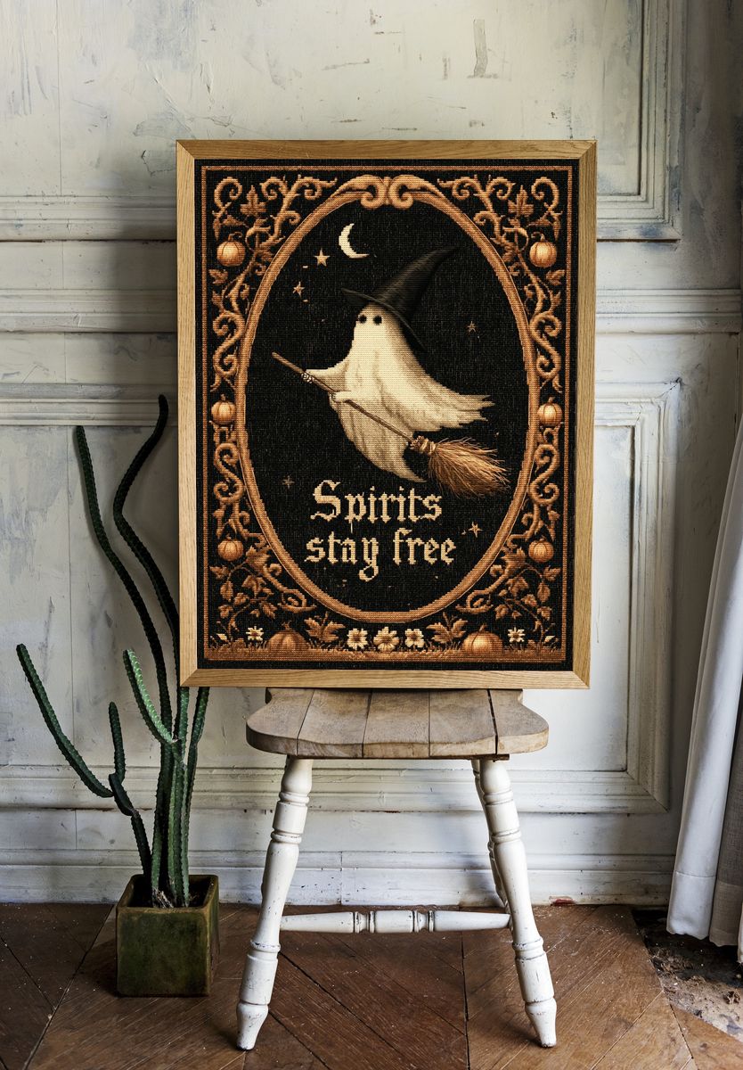 Spirits Stay Free Witch Poster. — room view 1
