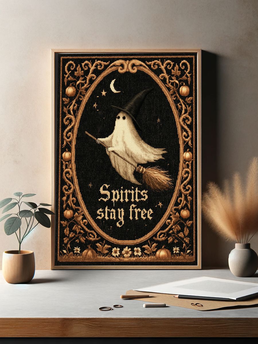 Spirits Stay Free Witch Poster. — room view 2