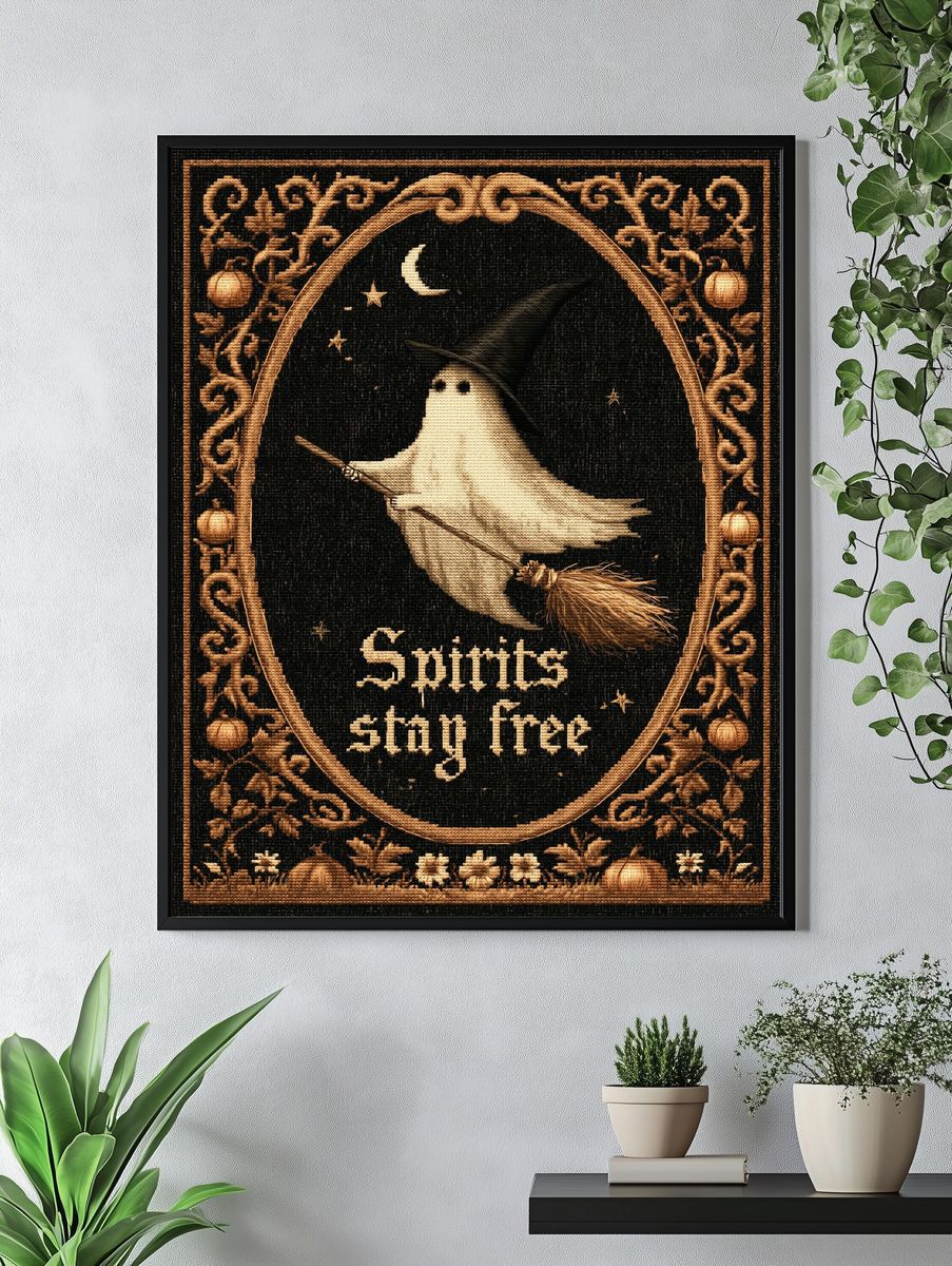 Spirits Stay Free Witch Poster. — room view 4