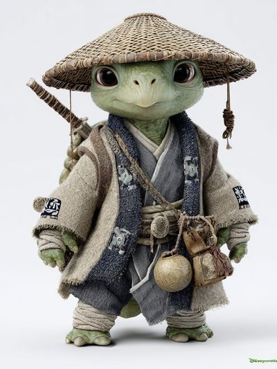 Samurai Turtle Character Print. poster