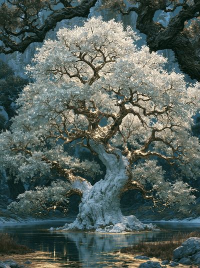 Enchanted Crystal Tree Poster. poster