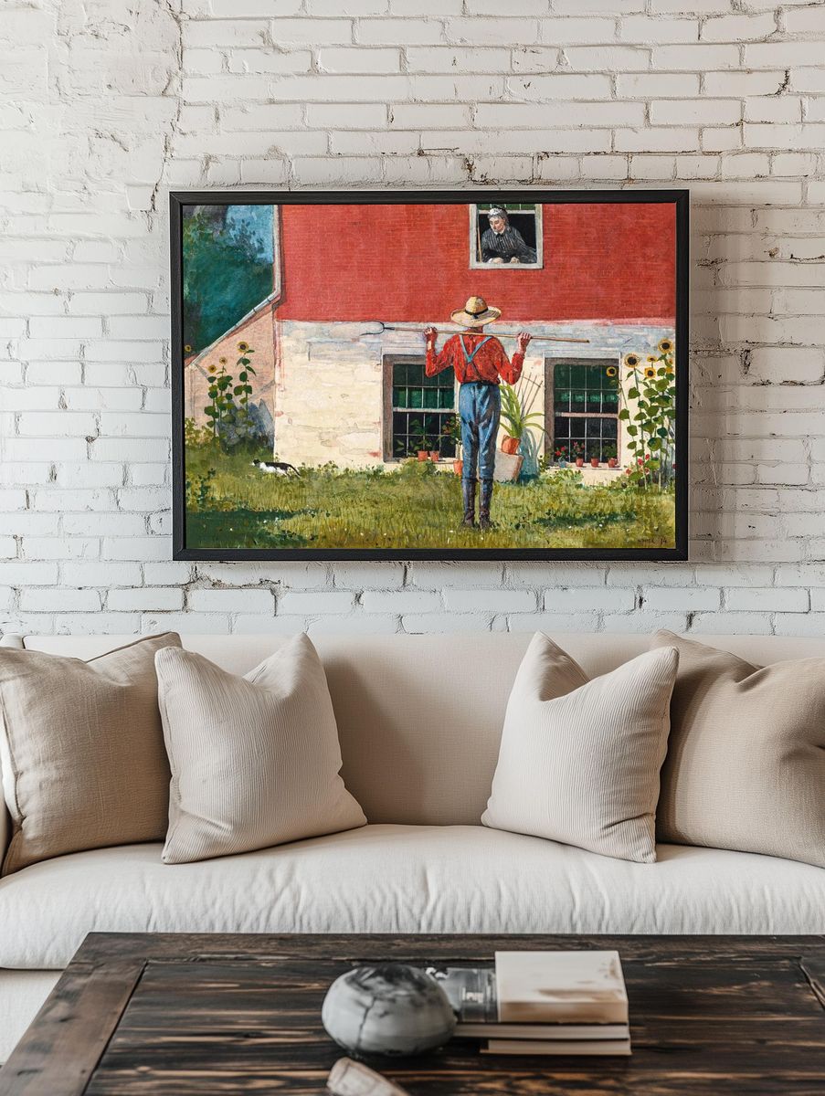 Garden (1874) Winslow Homer room preview