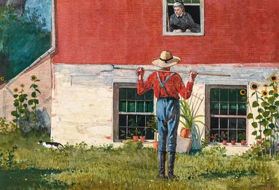 Garden (1874) Winslow Homer. poster