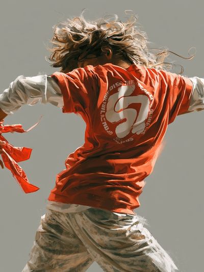 Dynamic Dancer Illustration Poster.