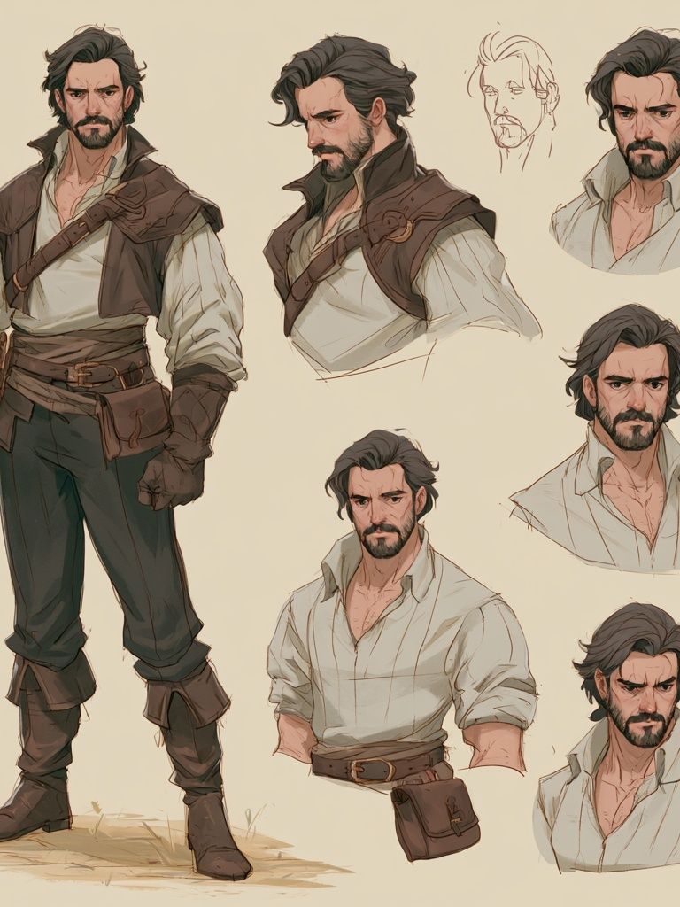 Fantasy Character Concept Illustration Poster. poster — illustration art