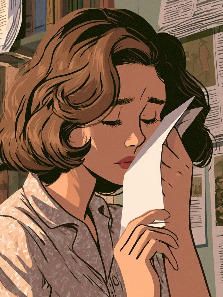 Quiet Reader Illustration Poster. poster — illustration art