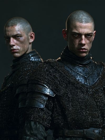 Dark Medieval Warriors Poster.
