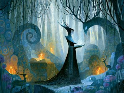 Enchanted Forest Reader Print.