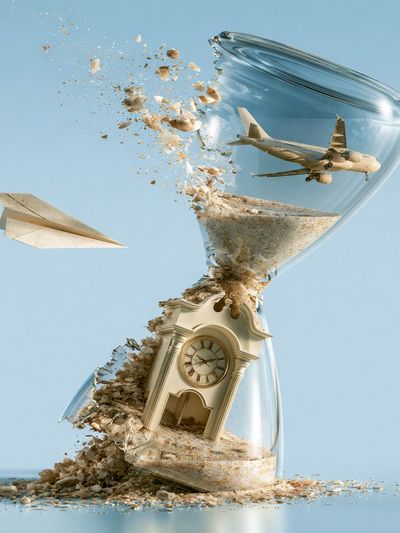 Time Travel Surrealist Print. poster
