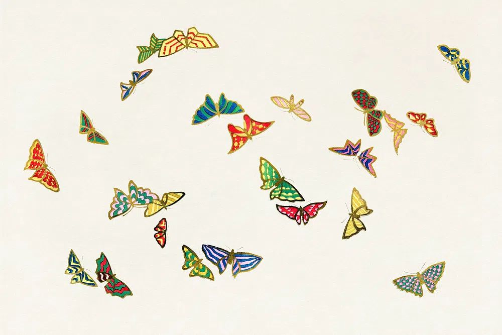 Happy Birthday Birds Illustration Poster. poster detail