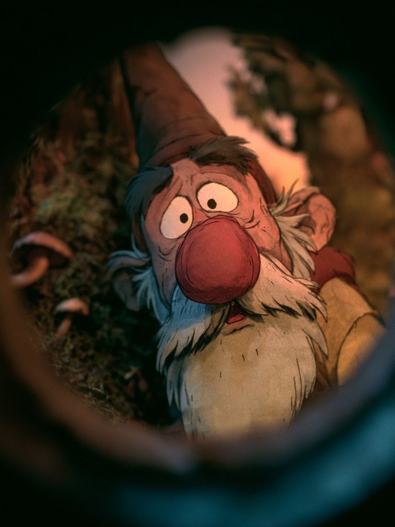 Whimsical Gnome Portrait Print. poster detail