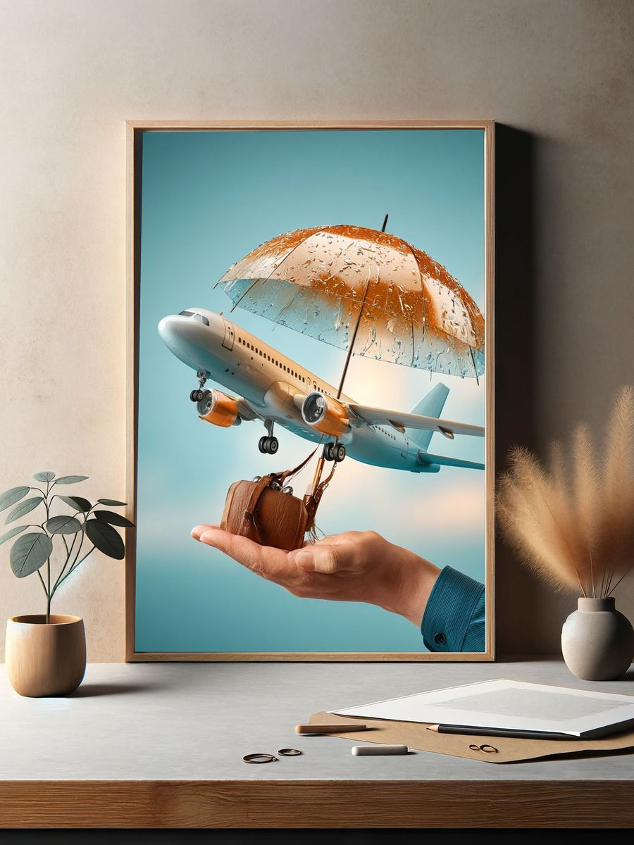 Dream Flight Surrealism Poster. — room view 2