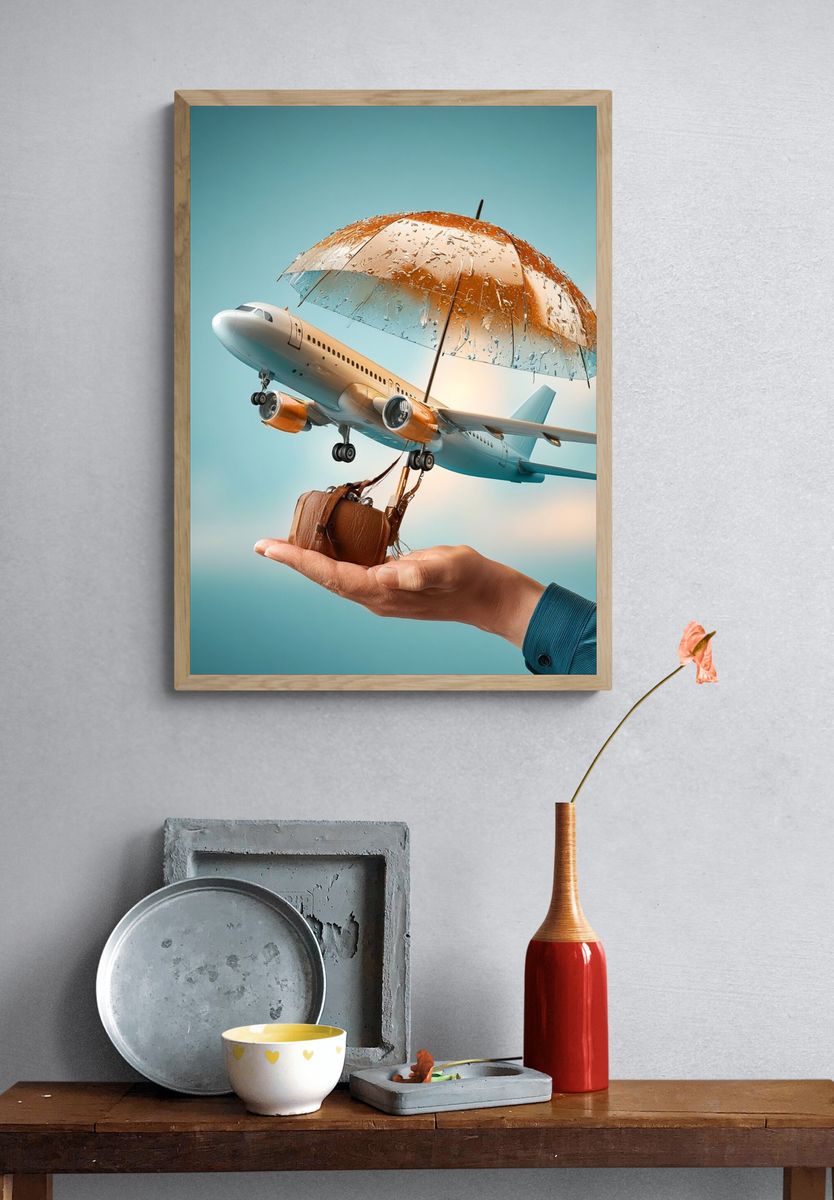 Dream Flight Surrealism Poster. — room view 3