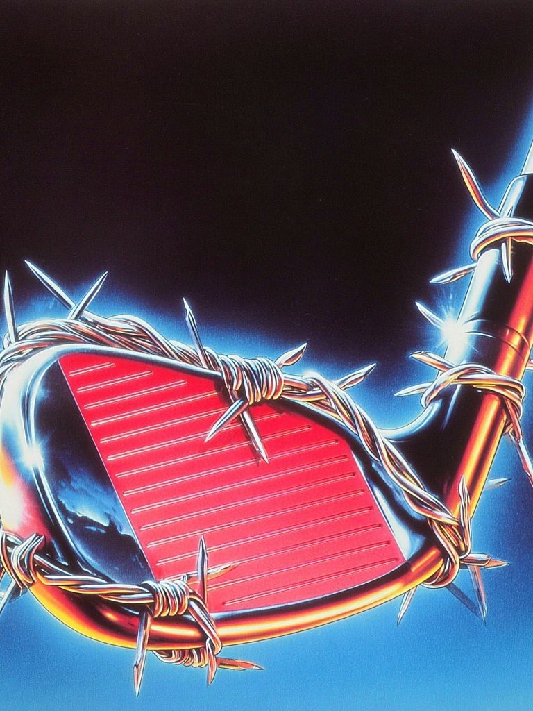 Barbed Wire Golf Club Illustration Poster. poster — illustration art