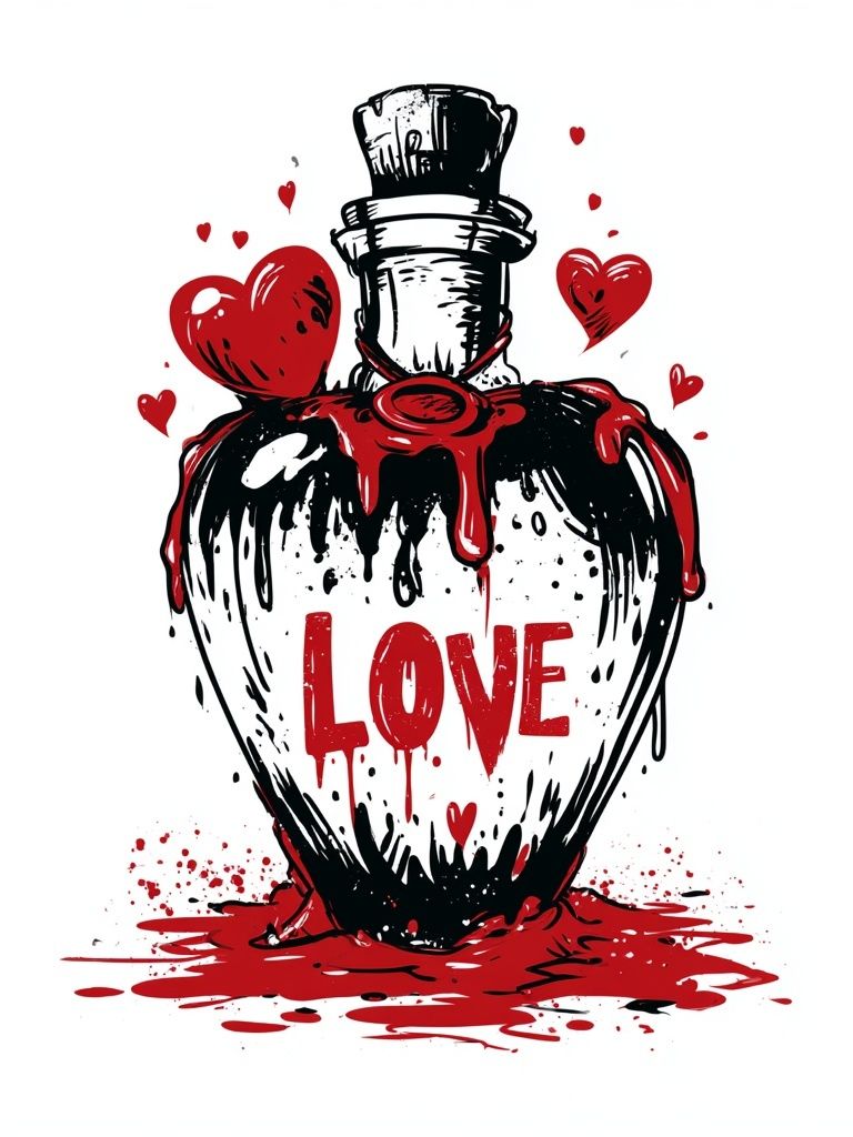 Love Potion Typography Poster. poster detail