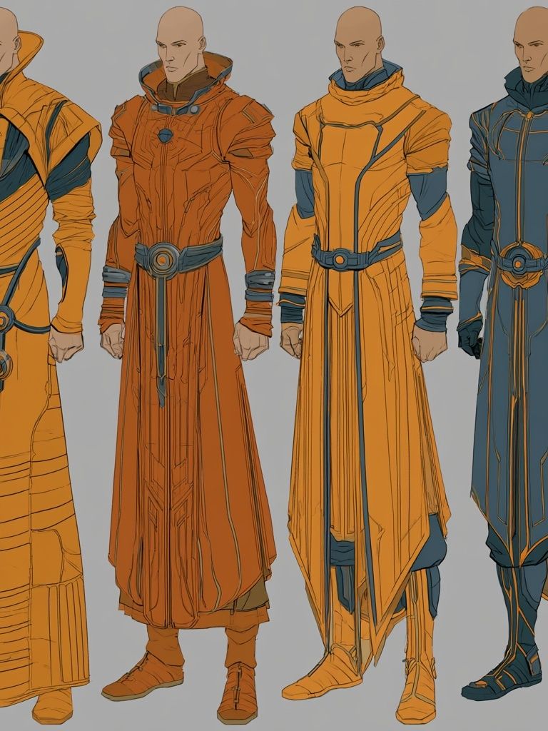 Sci-Fi Character Concept Illustration Poster. poster detail