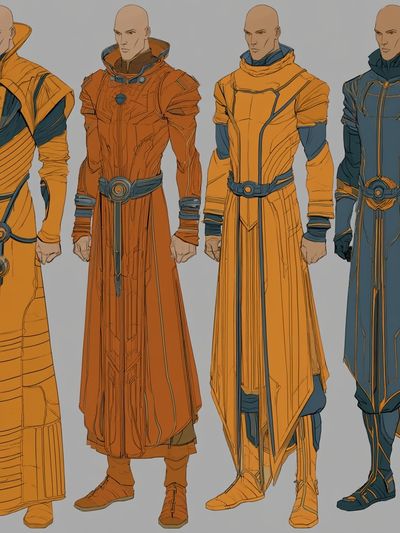 Sci-Fi Character Concept Illustration Poster. poster print