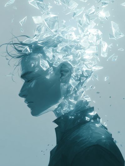 Shattered Mind Surrealism Poster. poster print