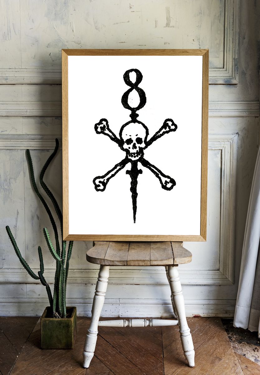 Mystic Treasure Chest Fantasy Print. — room view 1