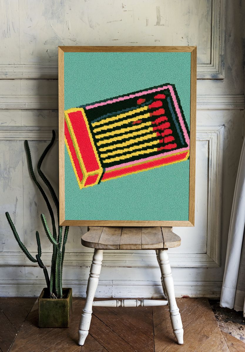 Pop Art Matchbox Poster. — room view 1