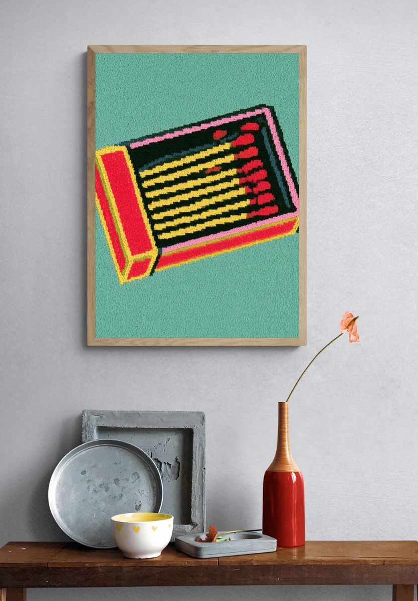 Pop Art Matchbox Poster. — room view 3