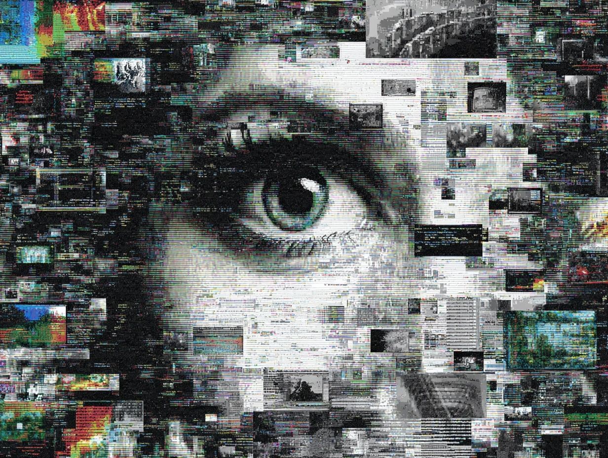 Glitch Eye Digital Art Poster. poster — illustration art
