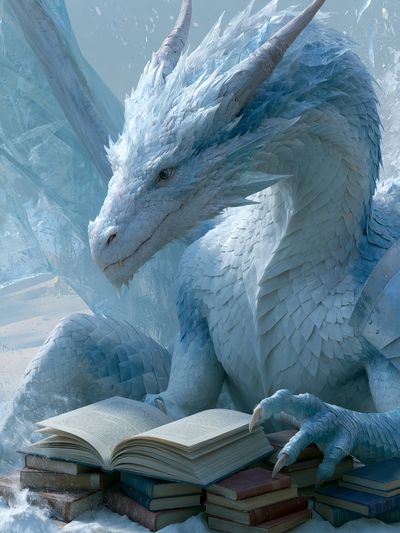 Ice Dragon Reading Poster.
