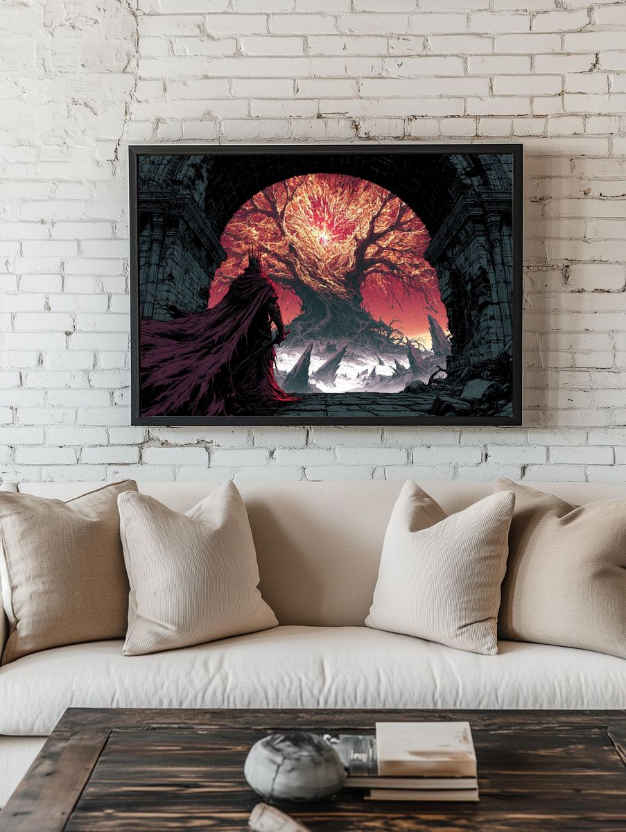 Eldritch Tree Fantasy Poster. room preview