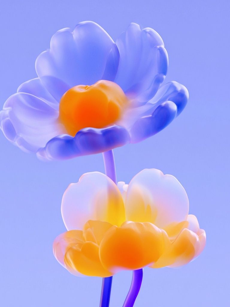 Glowing Floral Abstract Print. poster detail