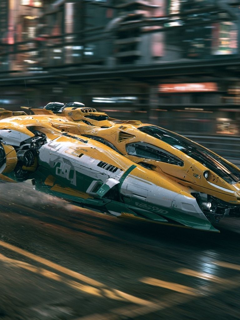 Futuristic Racing Car Illustration Poster. poster detail