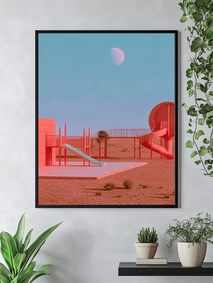 Desert Playground Surreal Print. — room view 4