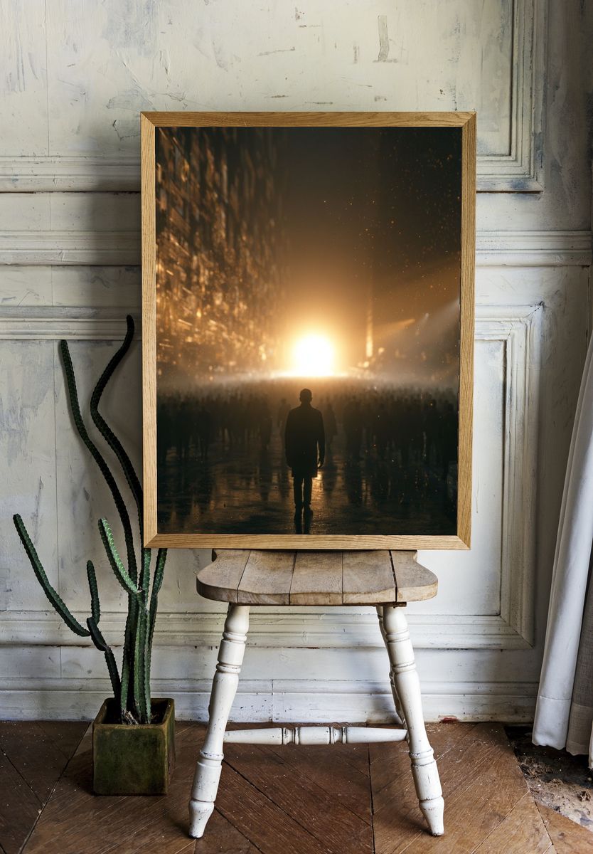 Cinematic City Light Poster. room preview