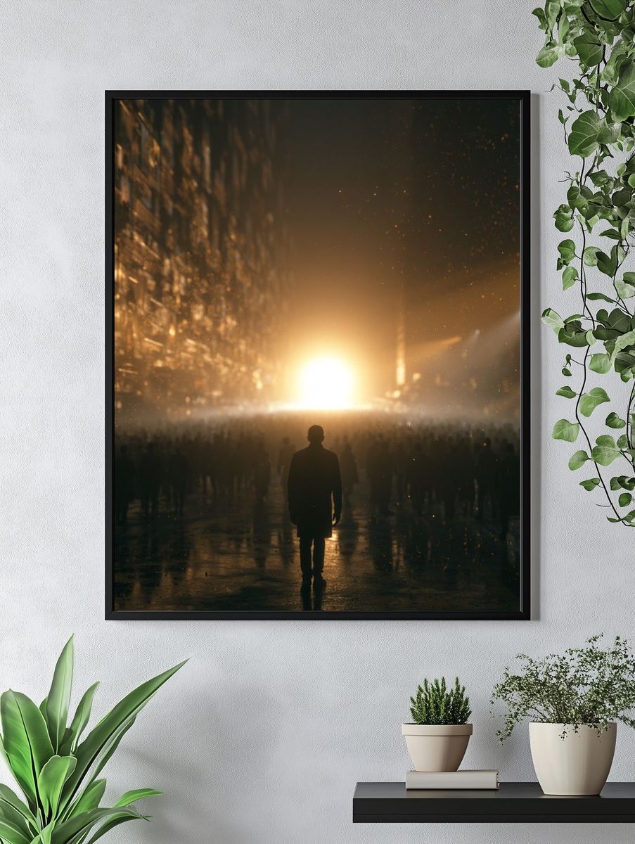 Cinematic City Light Poster. — room view 4