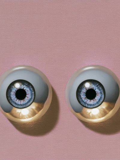 Surreal Eyeballs Illustration Poster. poster