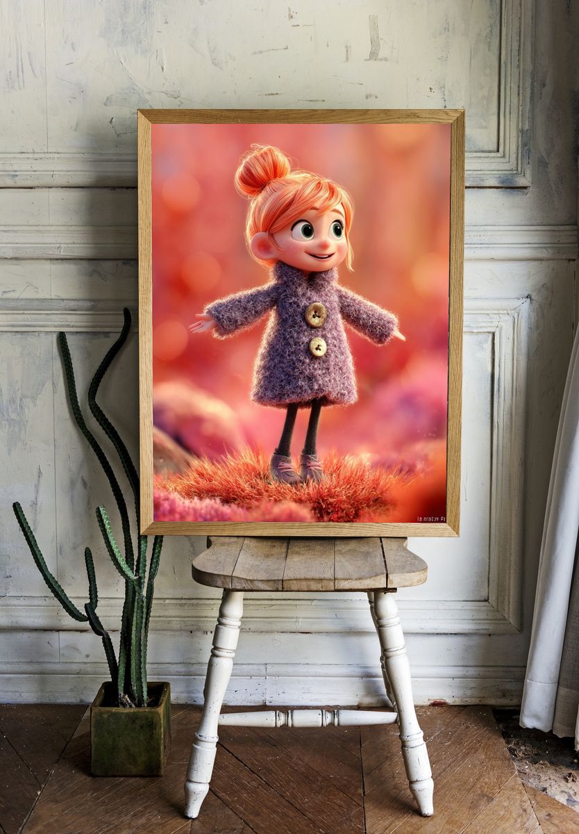 Lucy Character Illustration Poster. room preview