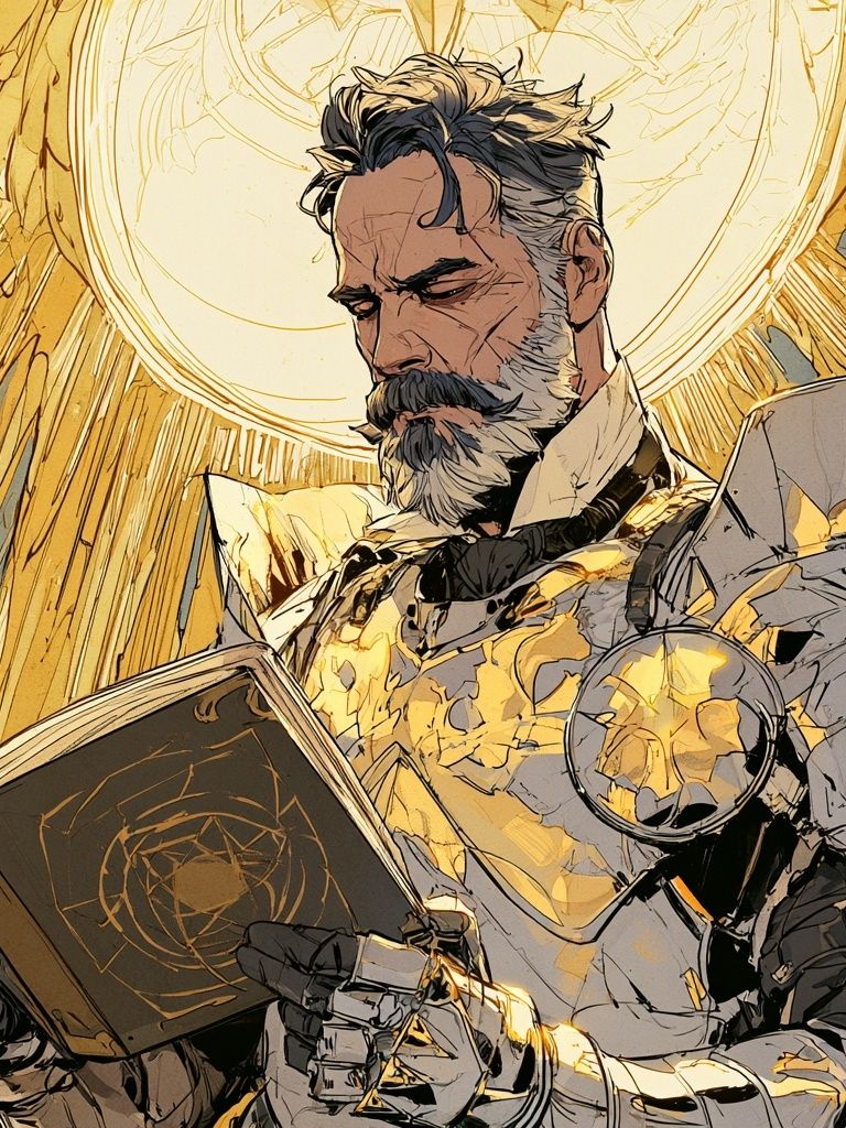 Mystic Sorcerer Portrait Poster. poster detail