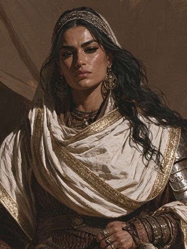 Desert Warrior Portrait Print. poster — illustration art