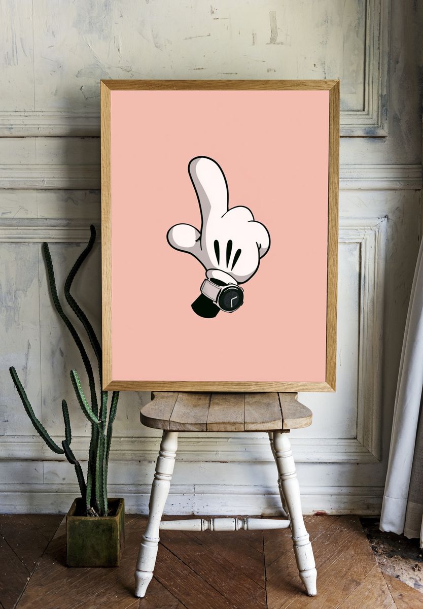 Mickey Glove Watch Poster. room preview