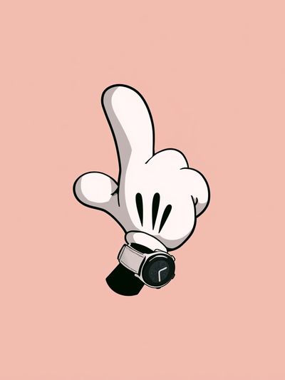 Mickey Glove Watch Poster. poster